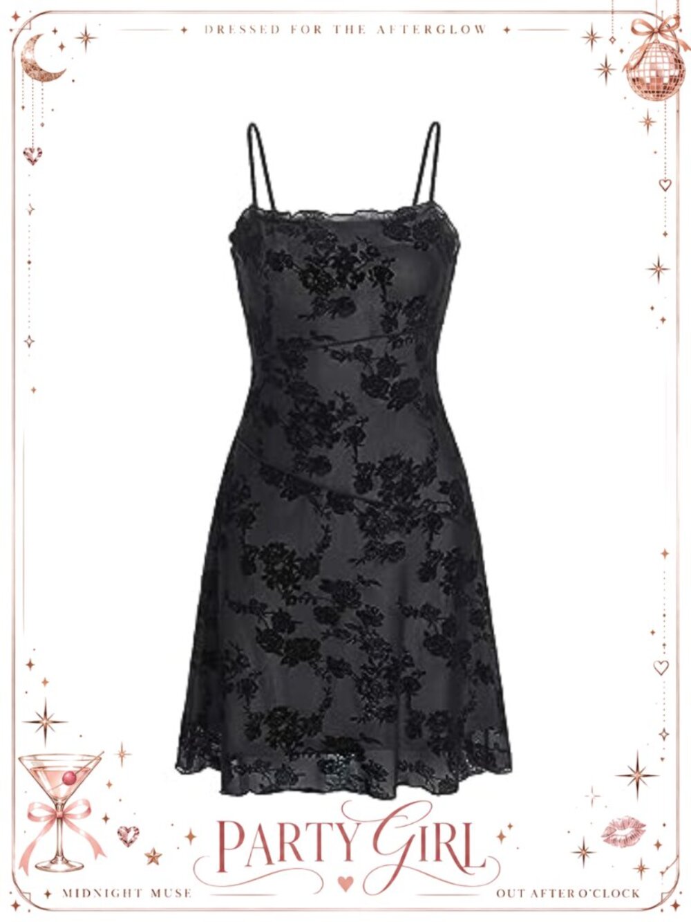 Women's Cami Mini Dress Floral Mesh Lettuce Edge Summer Party